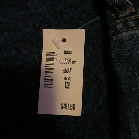 high rise distressed jean shorts - Picture 3 of 3